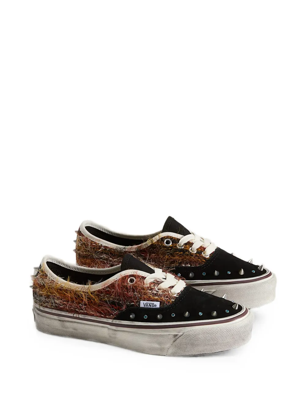 Vans Authentic studded fringed sneakers Zwart