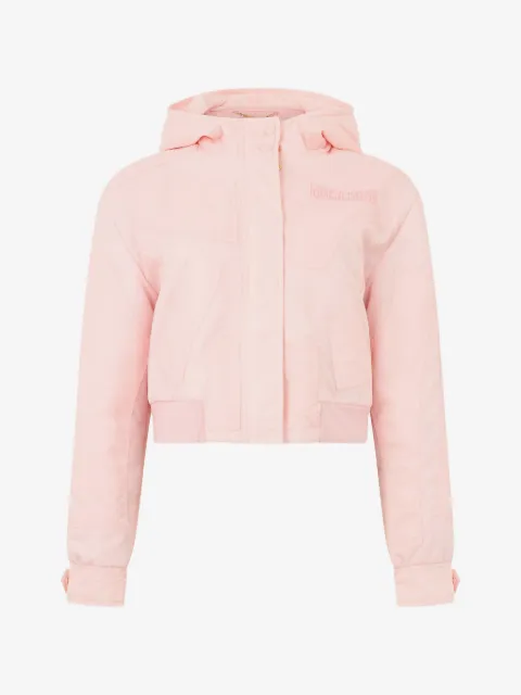 Moschino hooded zip-fastening cropped jacket