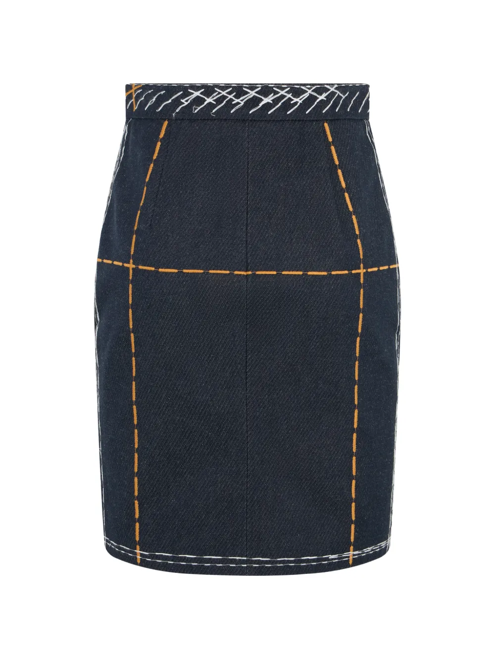 Moschino Mini-rok met contrasterend stiksel Blauw
