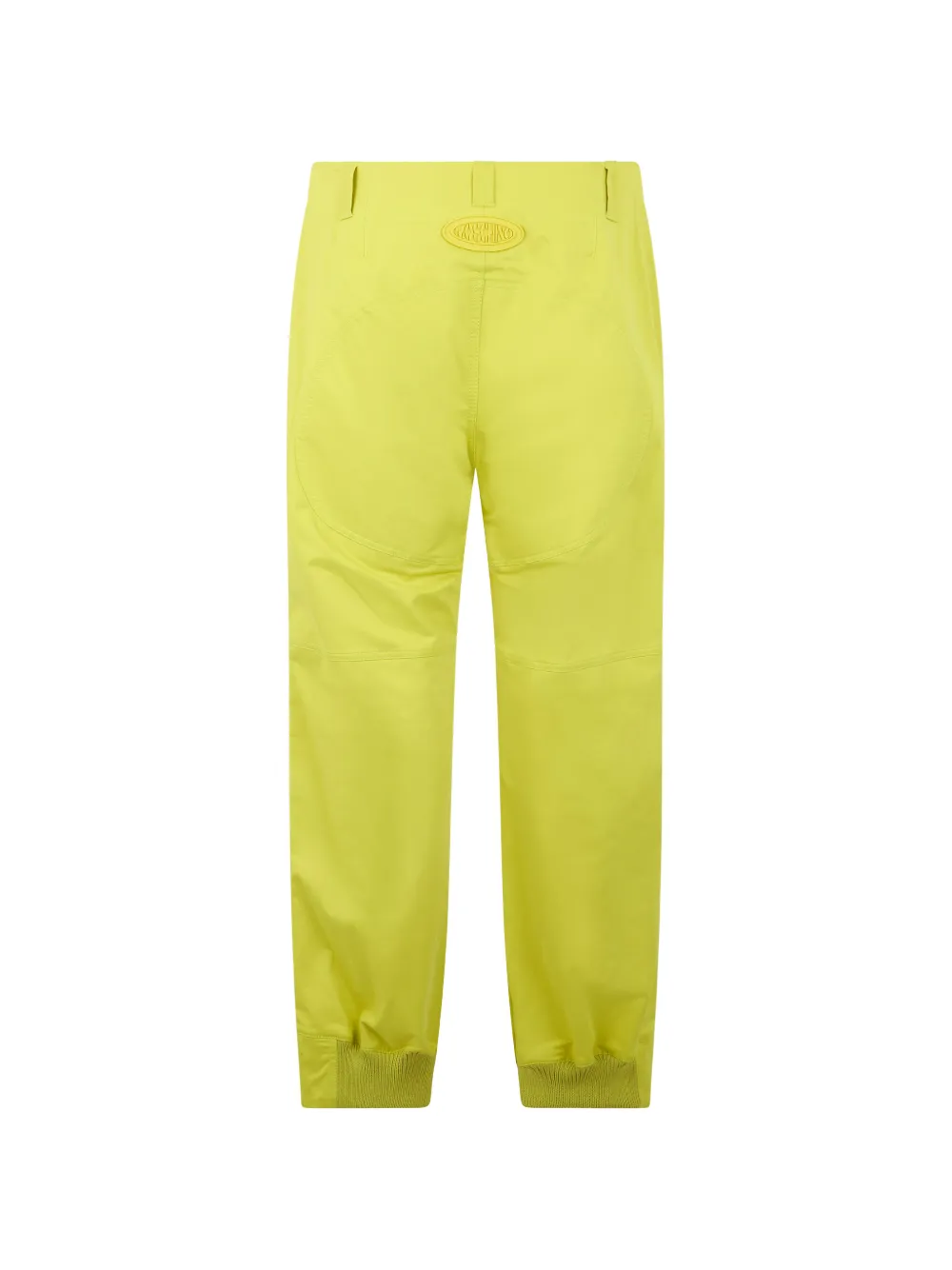 Moschino Straight broek met elastische manchetten Geel