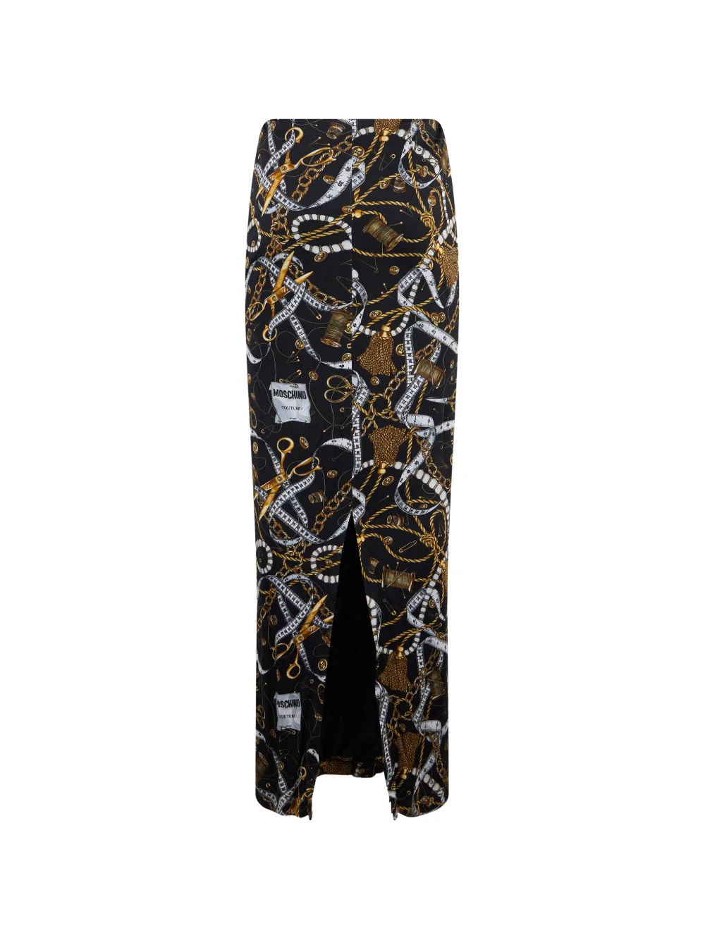 Moschino Maxi-rok met print Zwart