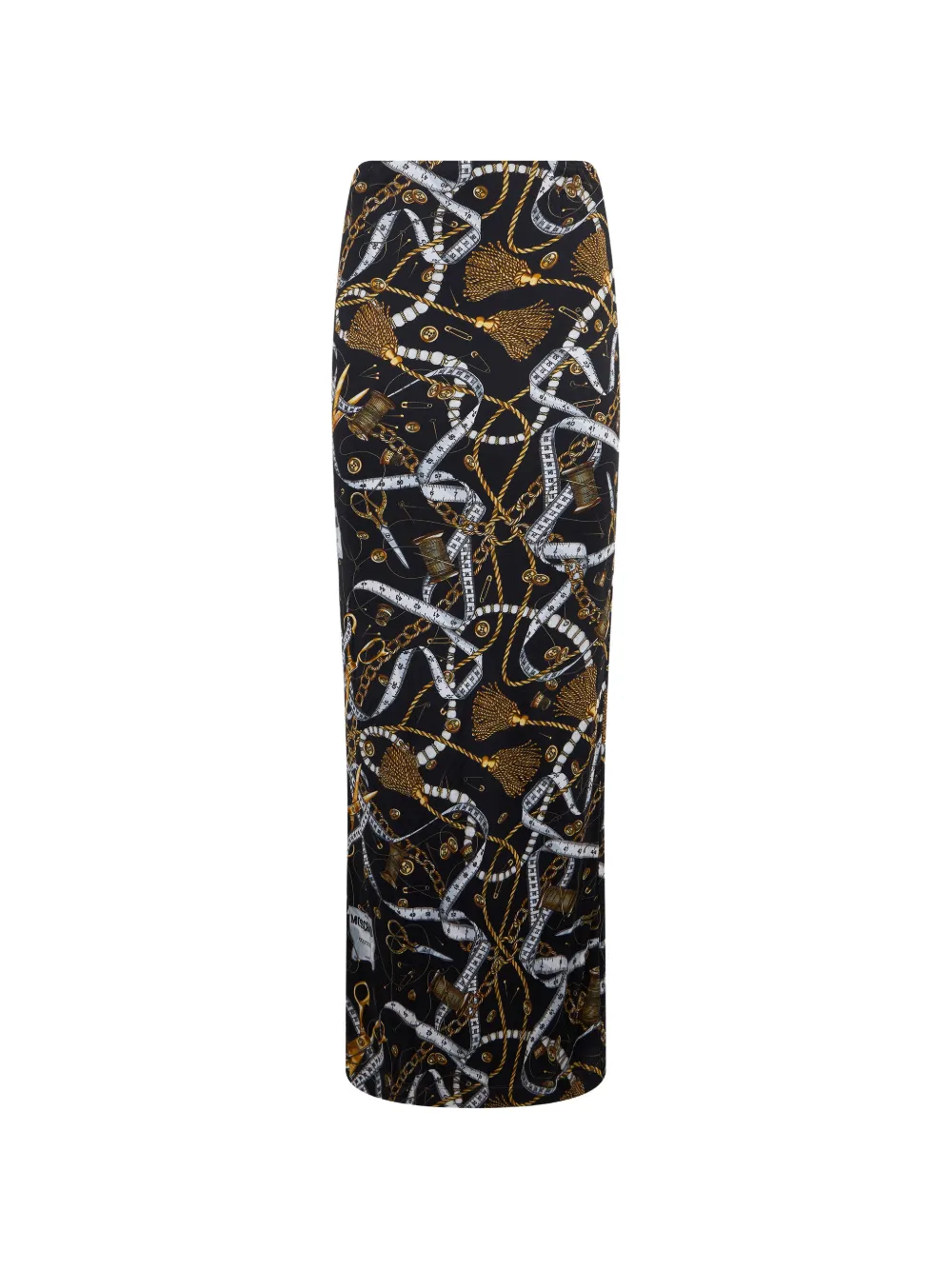 Moschino graphic-print maxi skirt - Nero