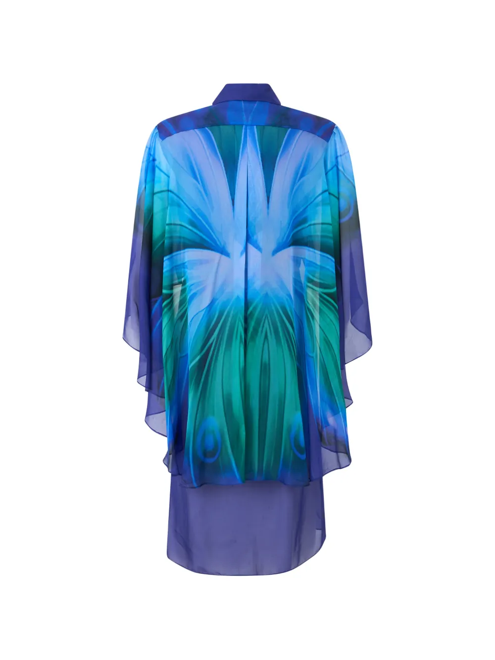 Alberta Ferretti Zijden jurk Blauw