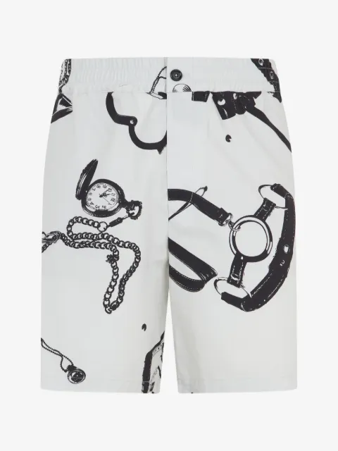 Moschino graphic-print shorts