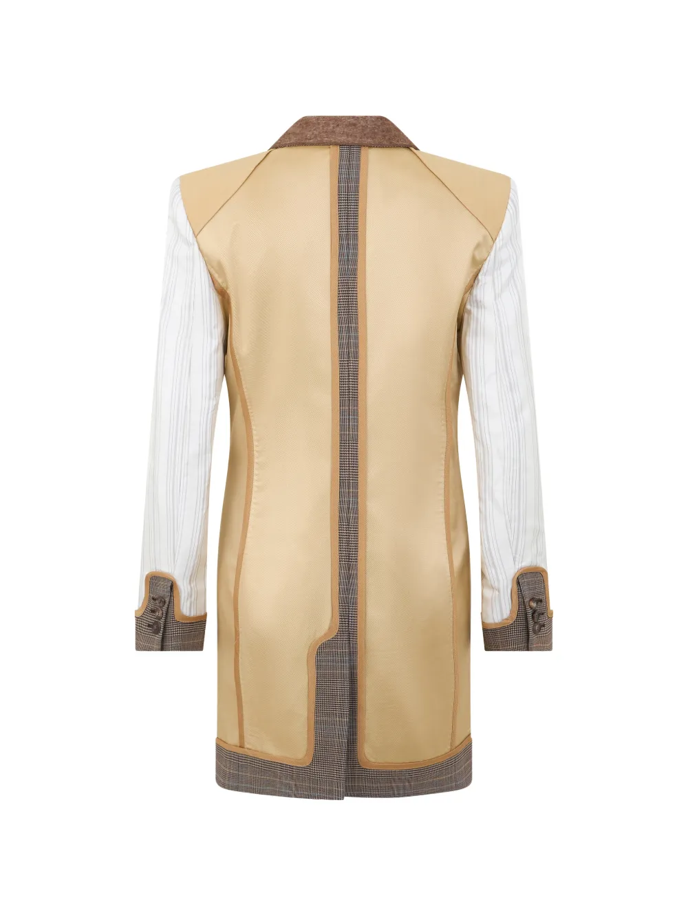 Moschino Mantel met dubbele rij knopen Beige