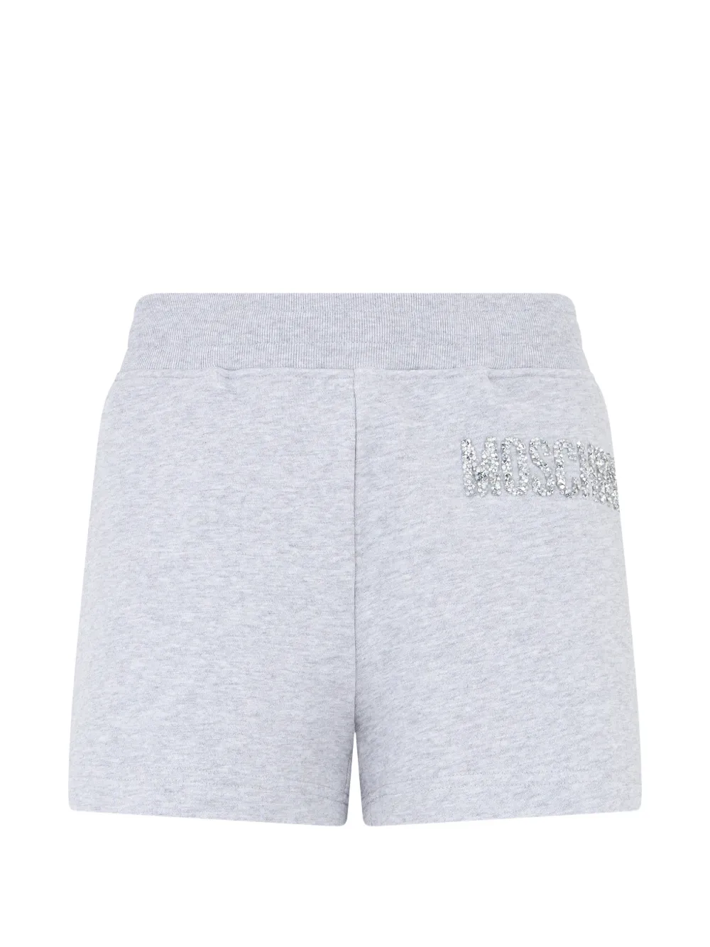 Moschino logo-embellished cotton shorts - Grau
