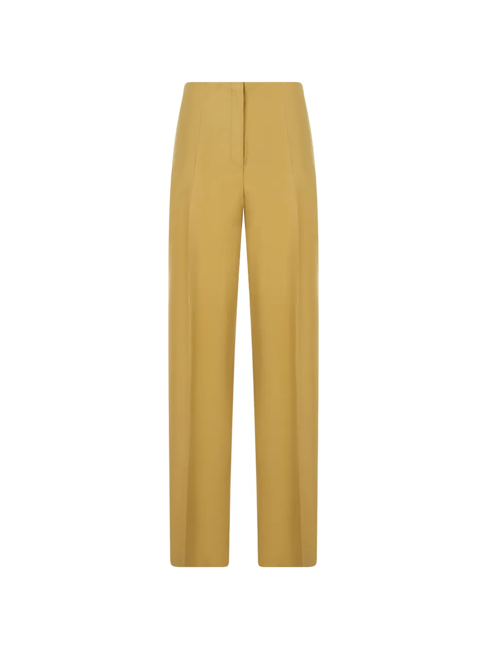 Alberta Ferretti high-waisted silk trousers - Giallo