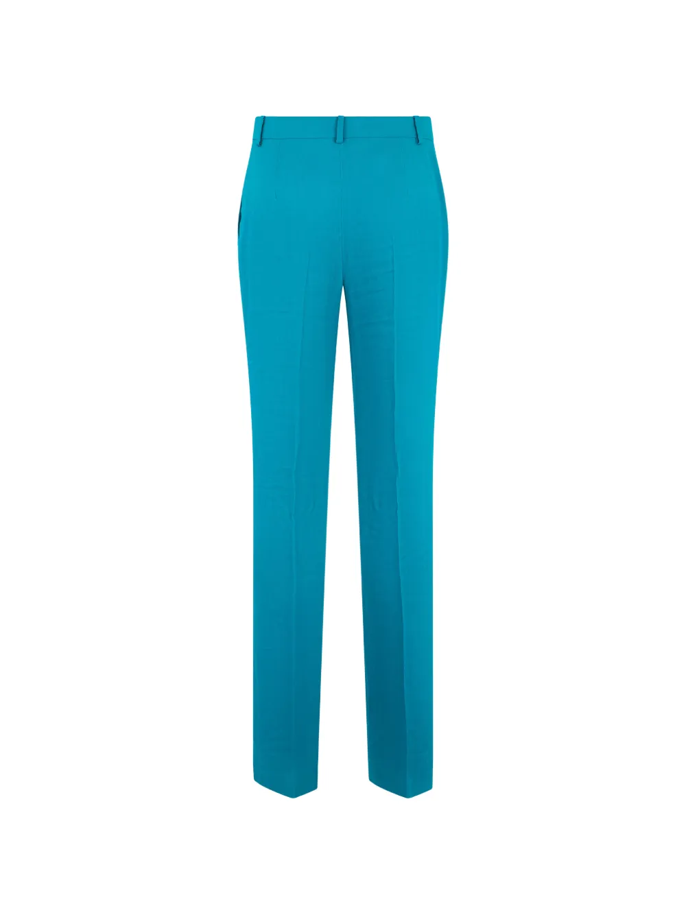 Alberta Ferretti High waist straight broek Blauw