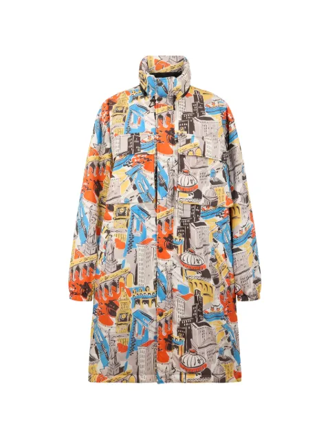 Moschino graphic-print high-neck jacket