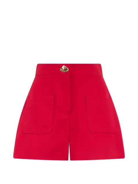 Moschino logo-button patch-pocket shorts