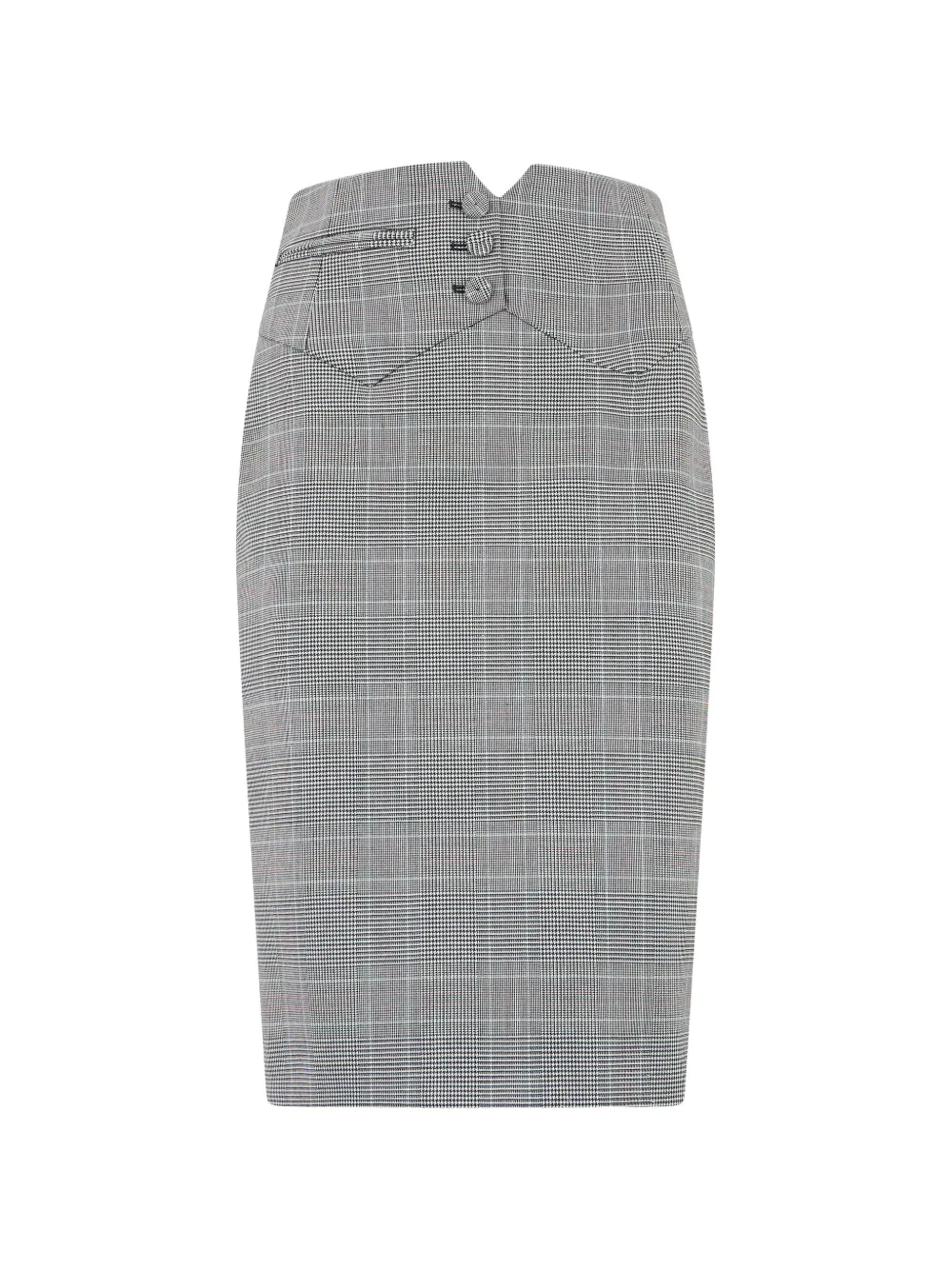 Moschino Prince of Wales check pencil skirt - Grigio
