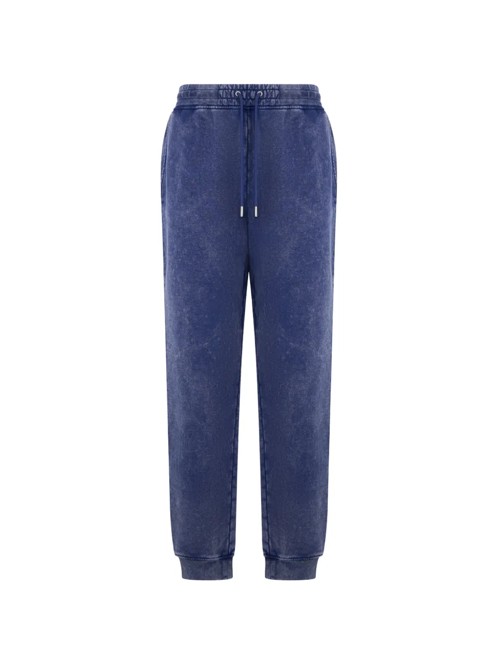 Moschino acid-wash drawstring track pants - Blau