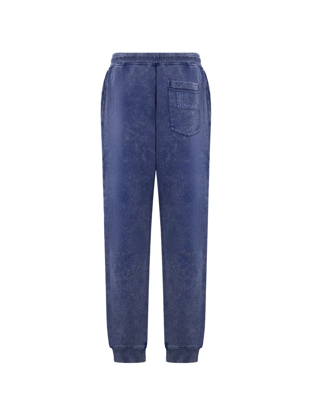 Moschino Trainingsbroek met trekkoord en acid wassing Blauw