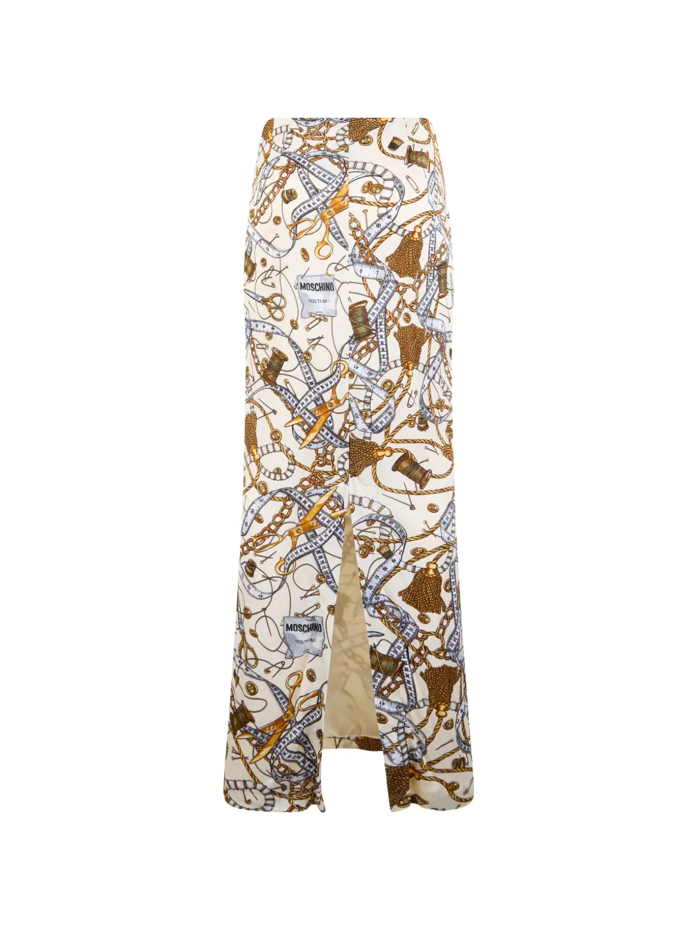 Moschino Maxi-rok met print Beige