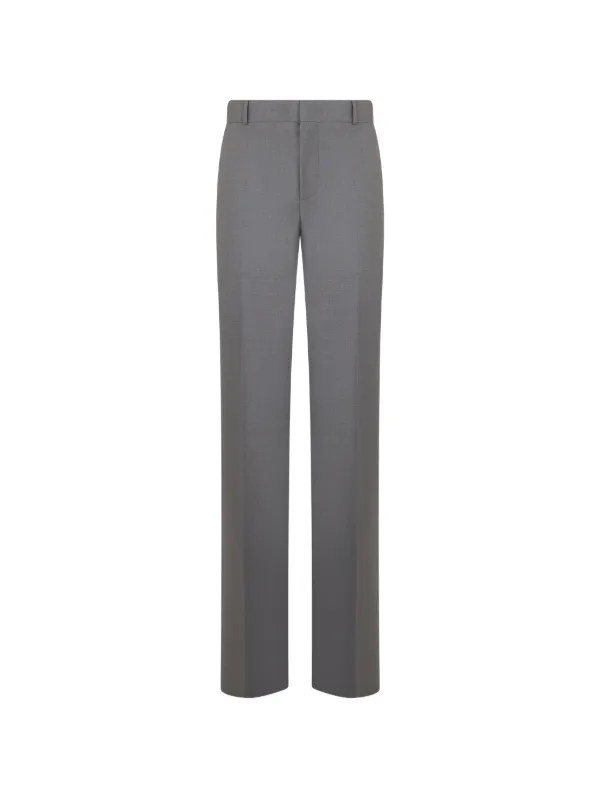 Moschino High-waisted Slim-fit Trousers in Grey