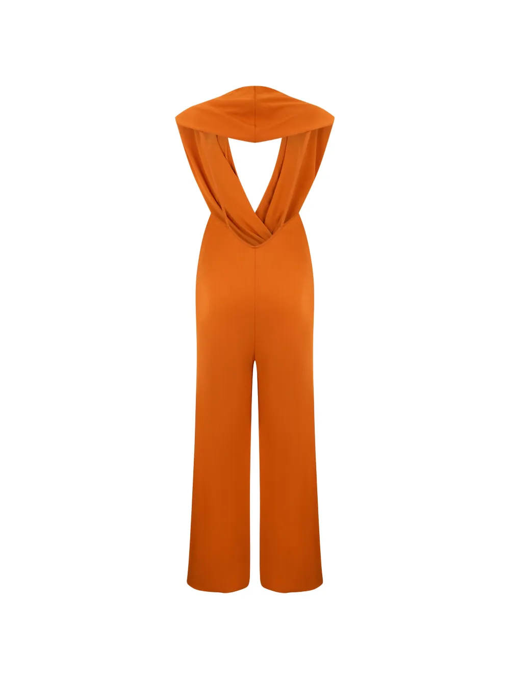 Alberta Ferretti Jumpsuit met V-hals Oranje