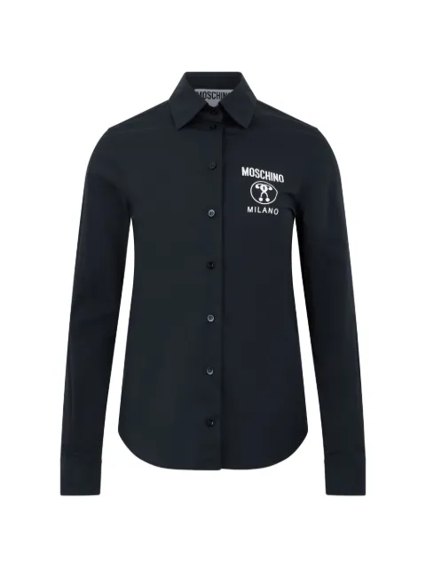 Moschino logo-print long-sleeve shirt