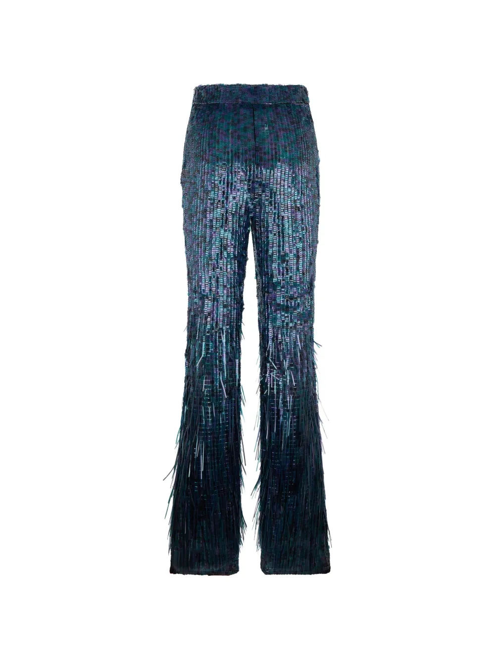 Alberta Ferretti Broek verfraaid met pailletten Blauw