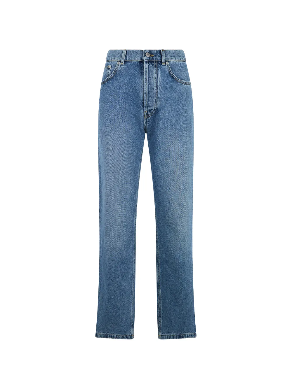 Moschino button-up straight-leg jeans - Blu