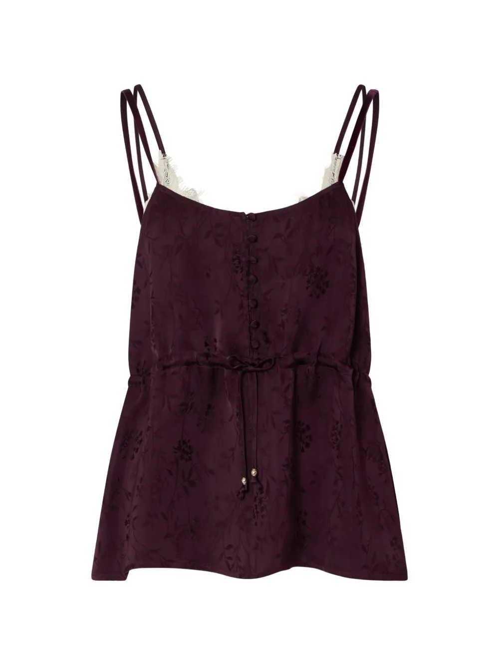 LIU JO jacquard satin lingerie top - Viola