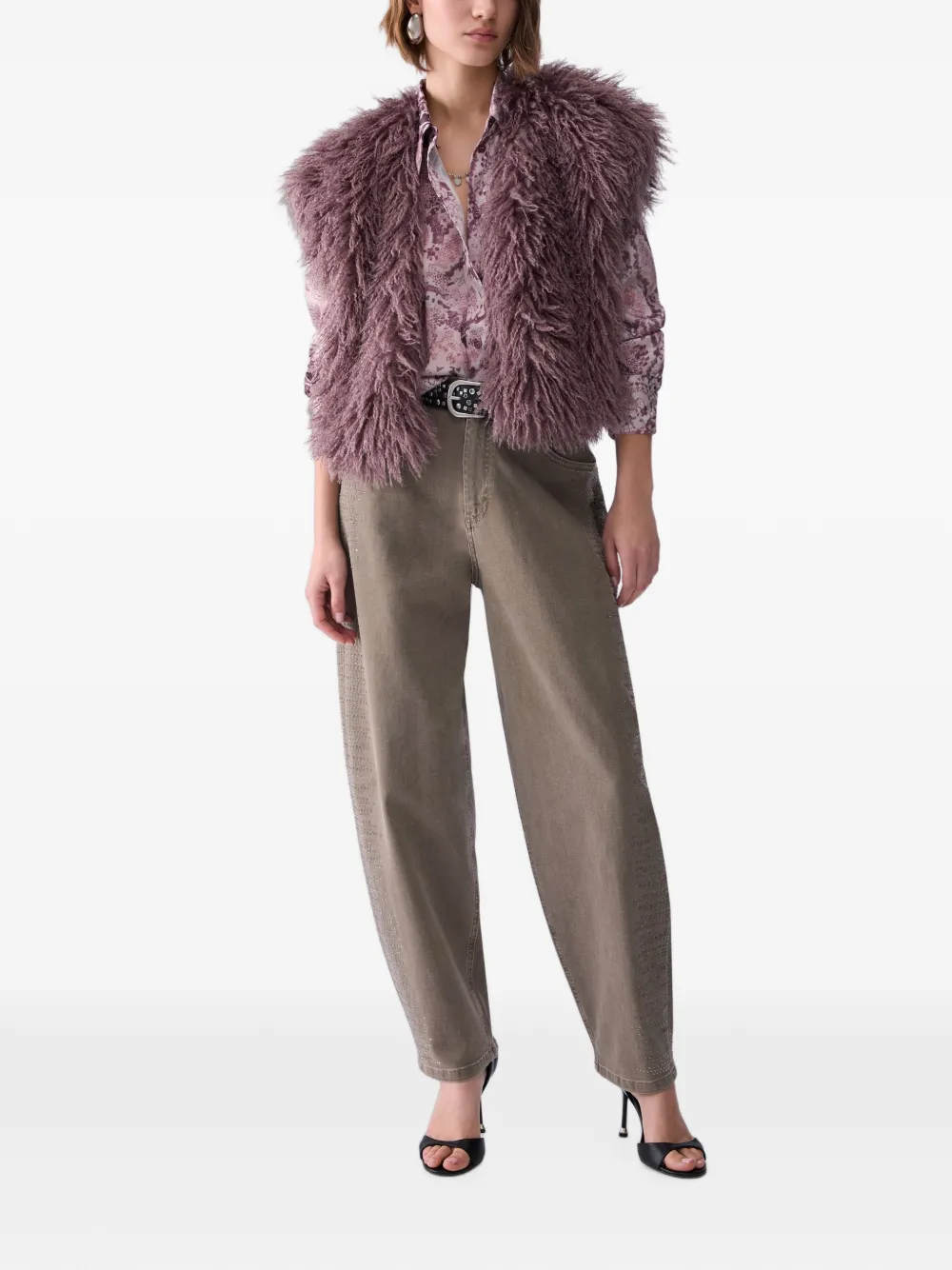 LIU JO Twill blouse met print Roze