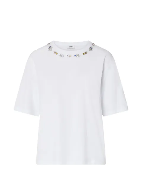 LIU JO T-shirt with jewel embroidery