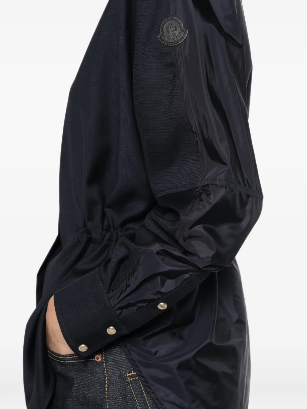 Moncler Blouse met trekkoordtaille Blauw