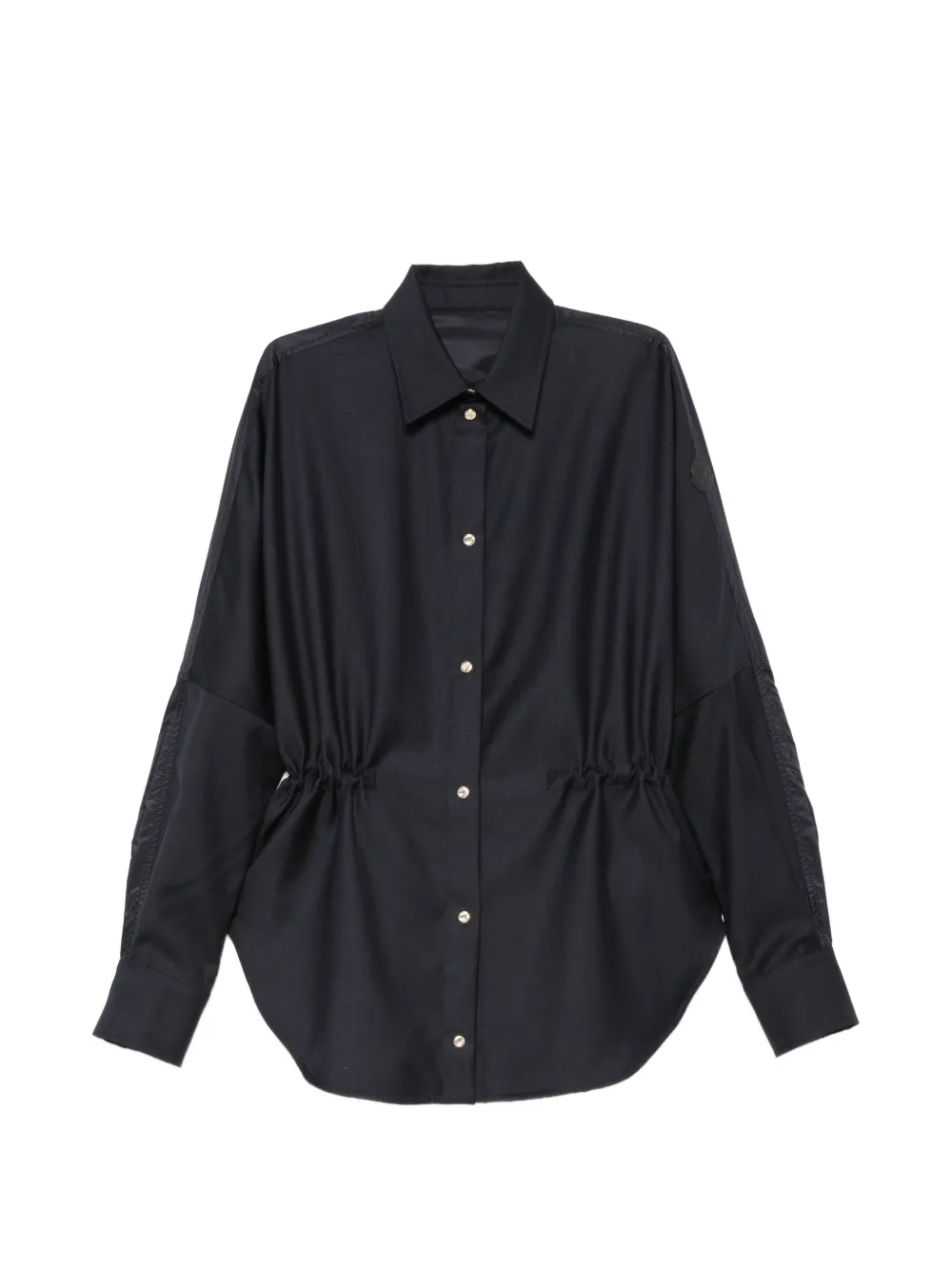 Moncler drawstring-waist panelled shirt