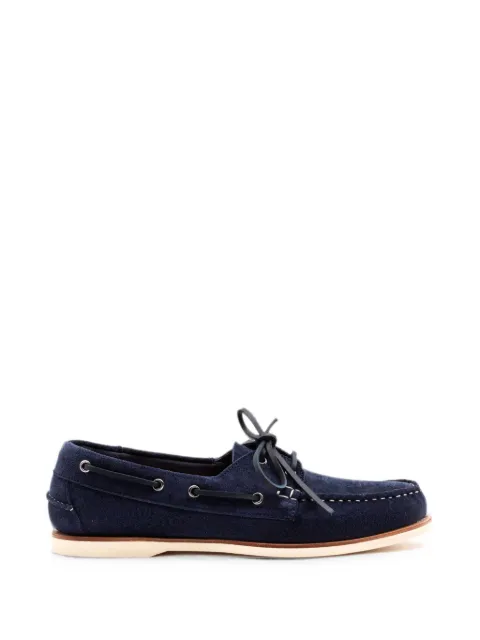 Berwick Shoes lace-up suede boat shoes