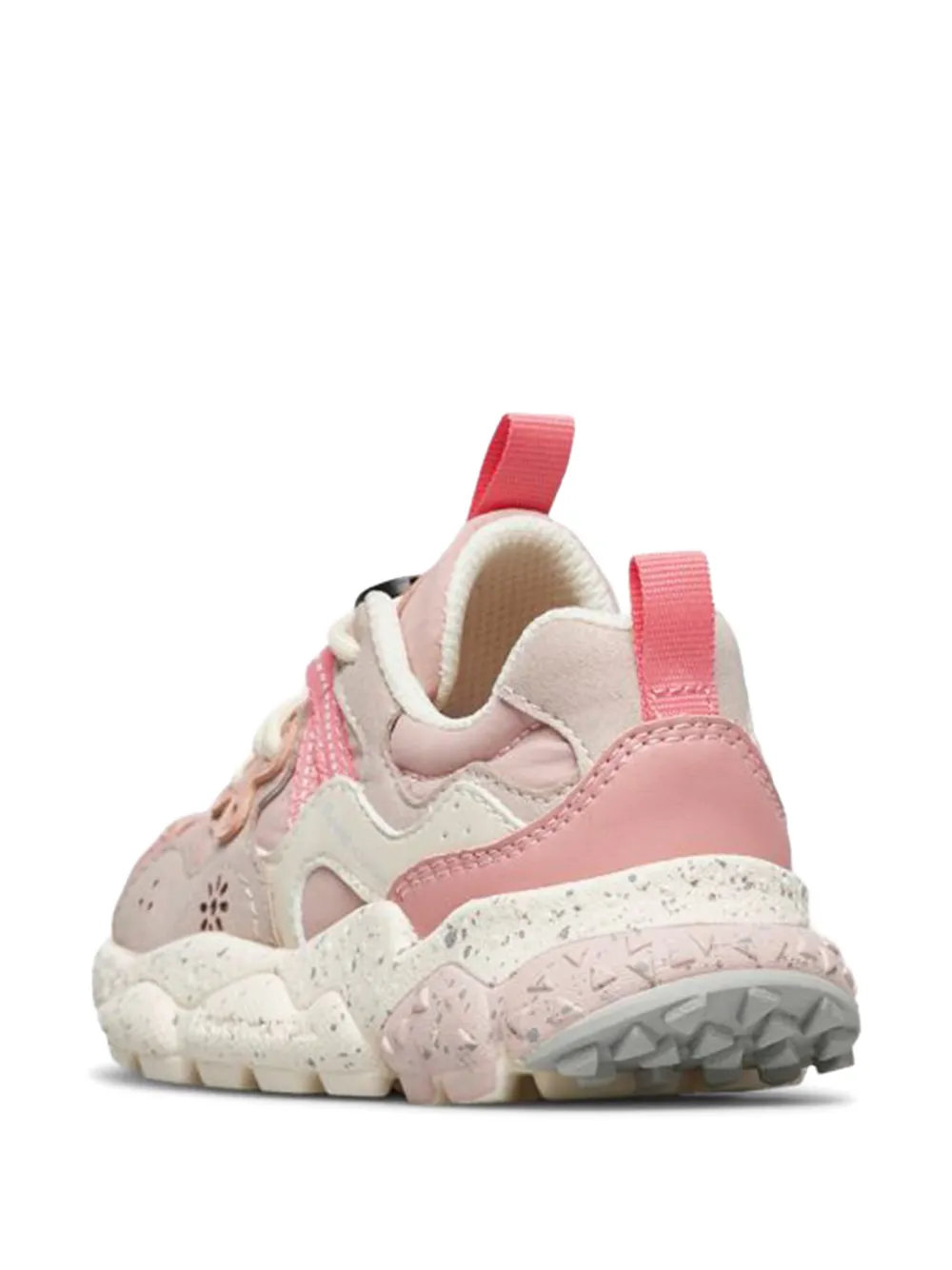 FLOWER MOUNTAIN KIDS Yamano 3 perforated panelled sneakers Roze
