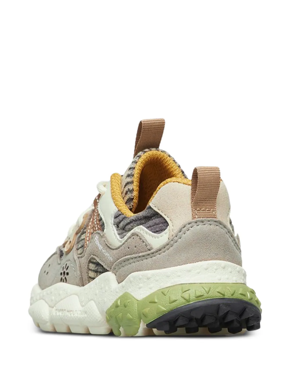 FLOWER MOUNTAIN KIDS Yamano 3 corduroy panelled sneakers Beige