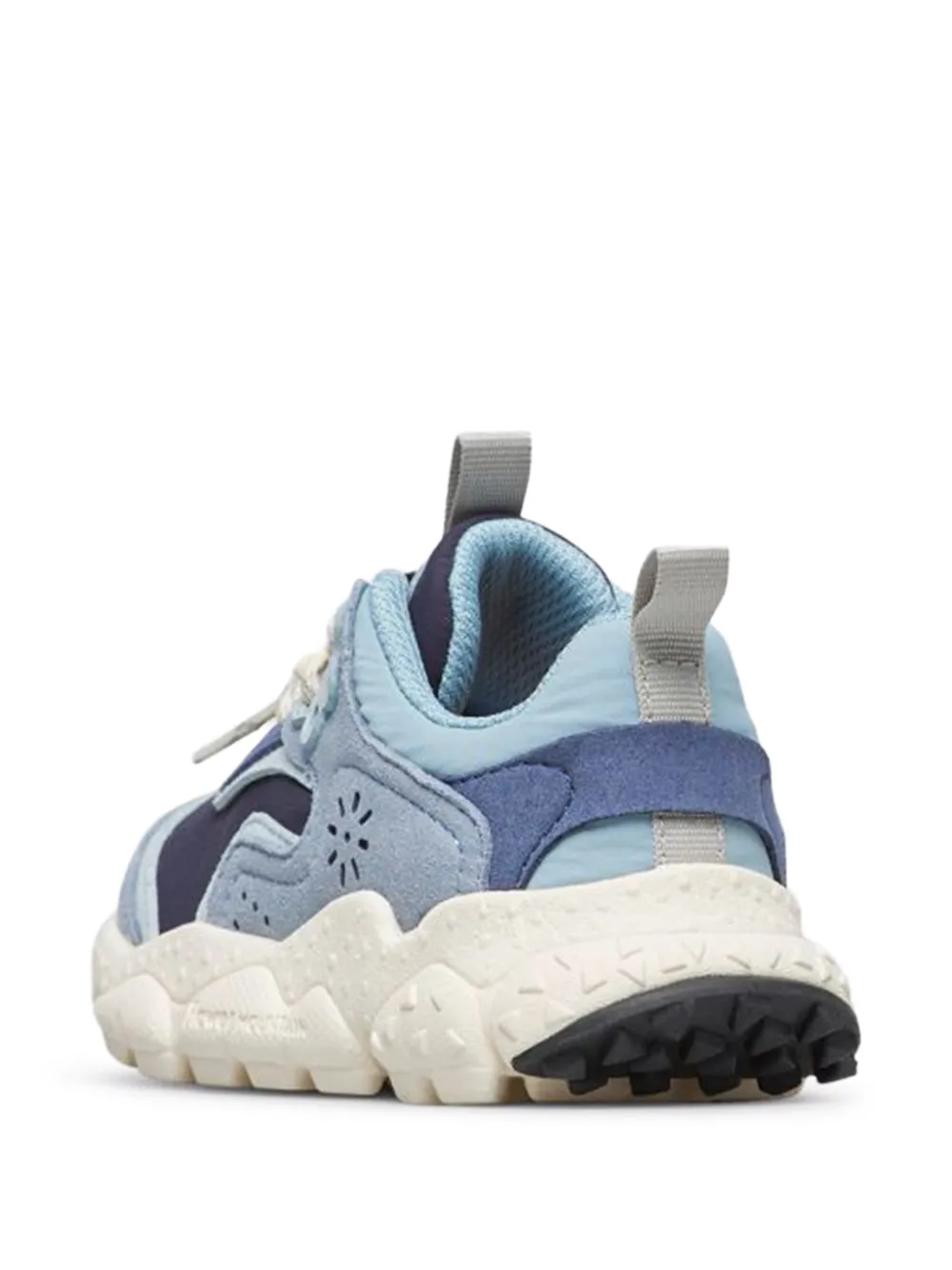 FLOWER MOUNTAIN KIDS perforated-detail sneakers Blauw