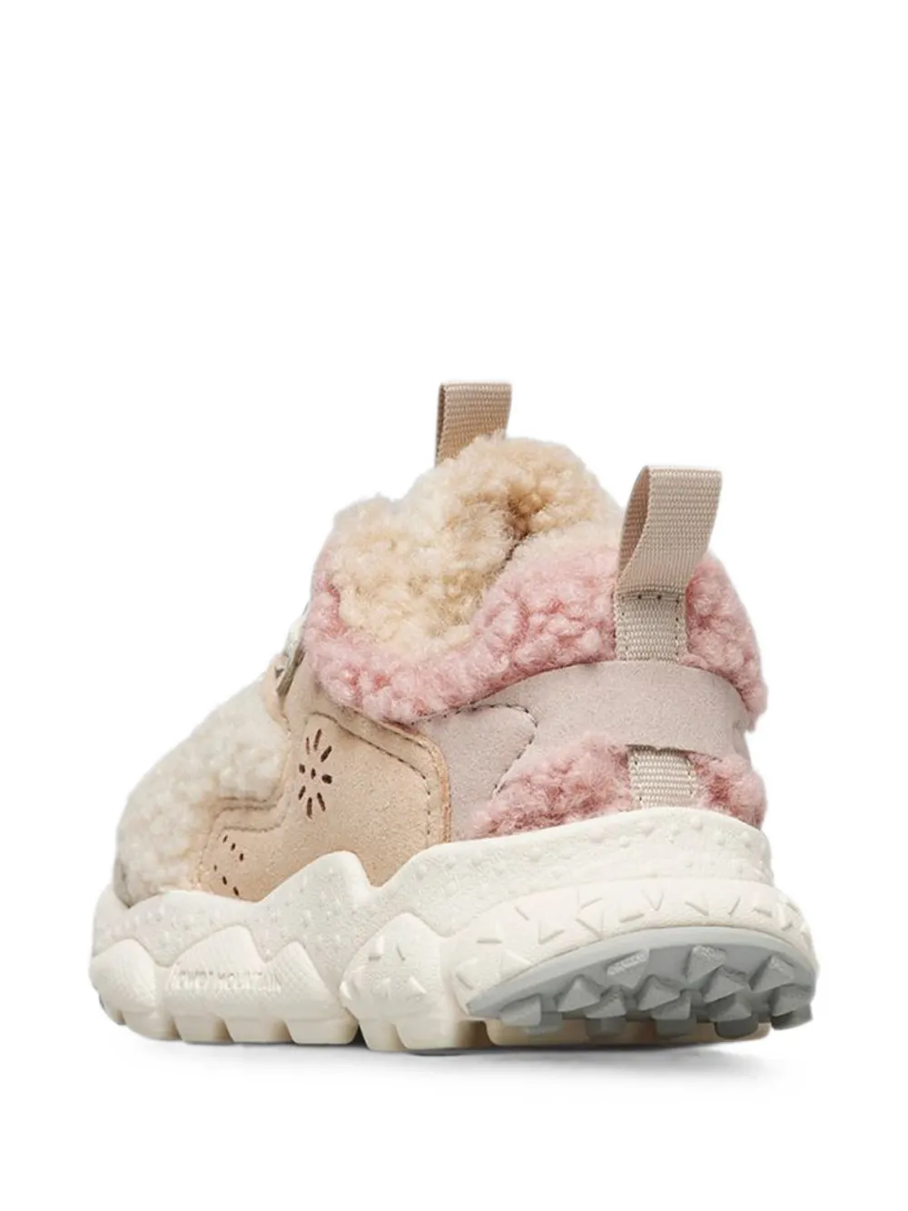 FLOWER MOUNTAIN KIDS panelled sneakers Beige