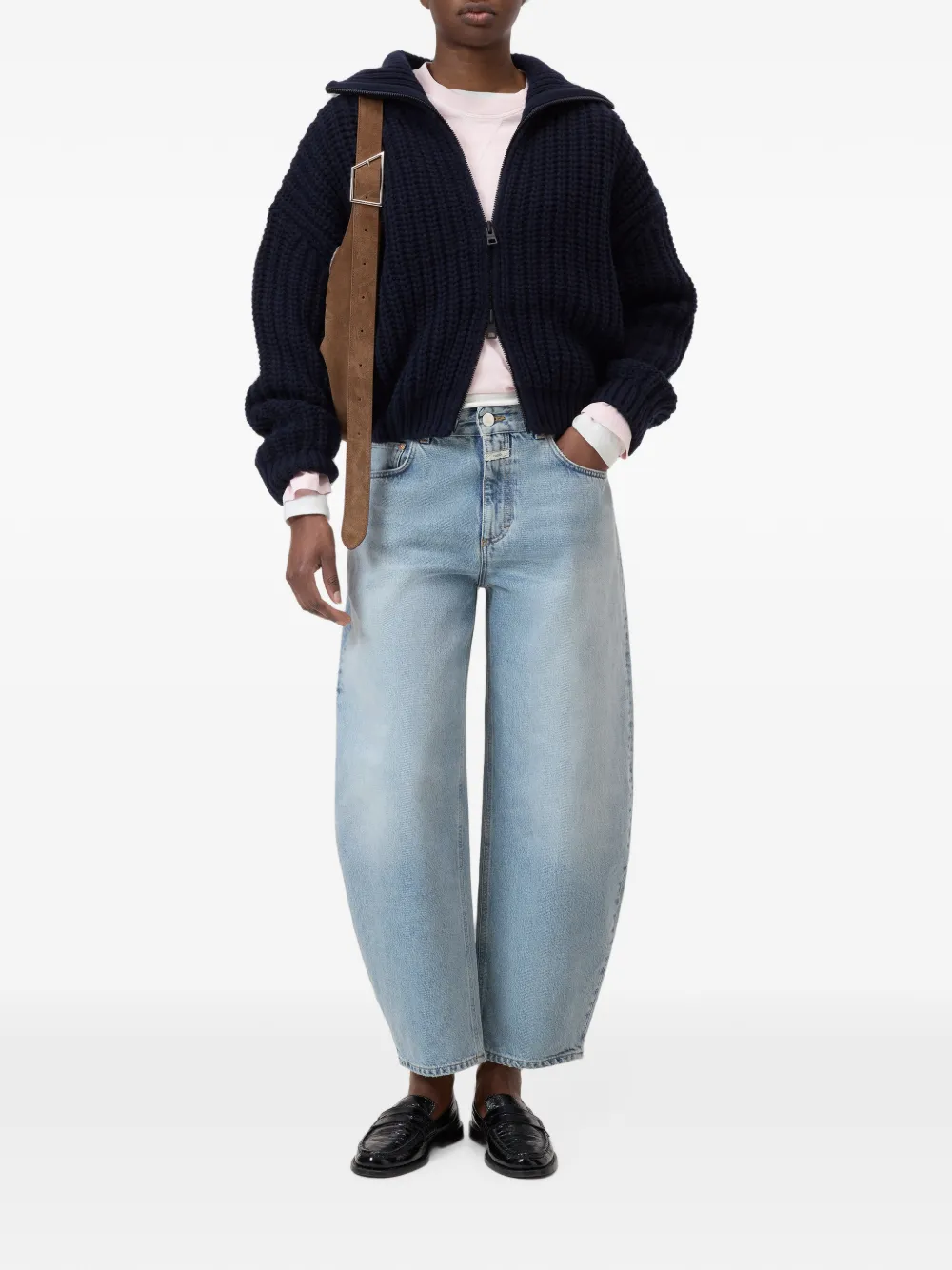 Closed Jazzie jeans met toelopende pijpen Blauw