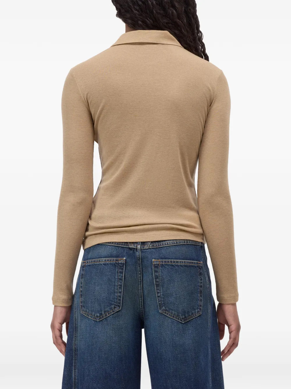 Closed Polotop met lange mouwen Beige
