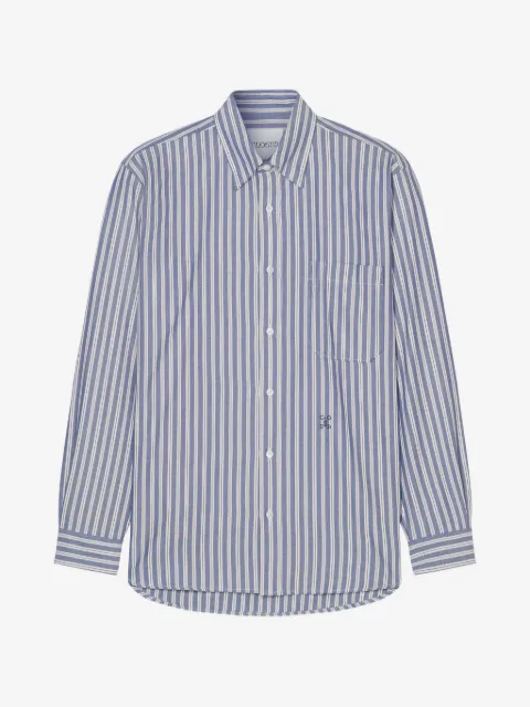 Closed striped cotton shirt