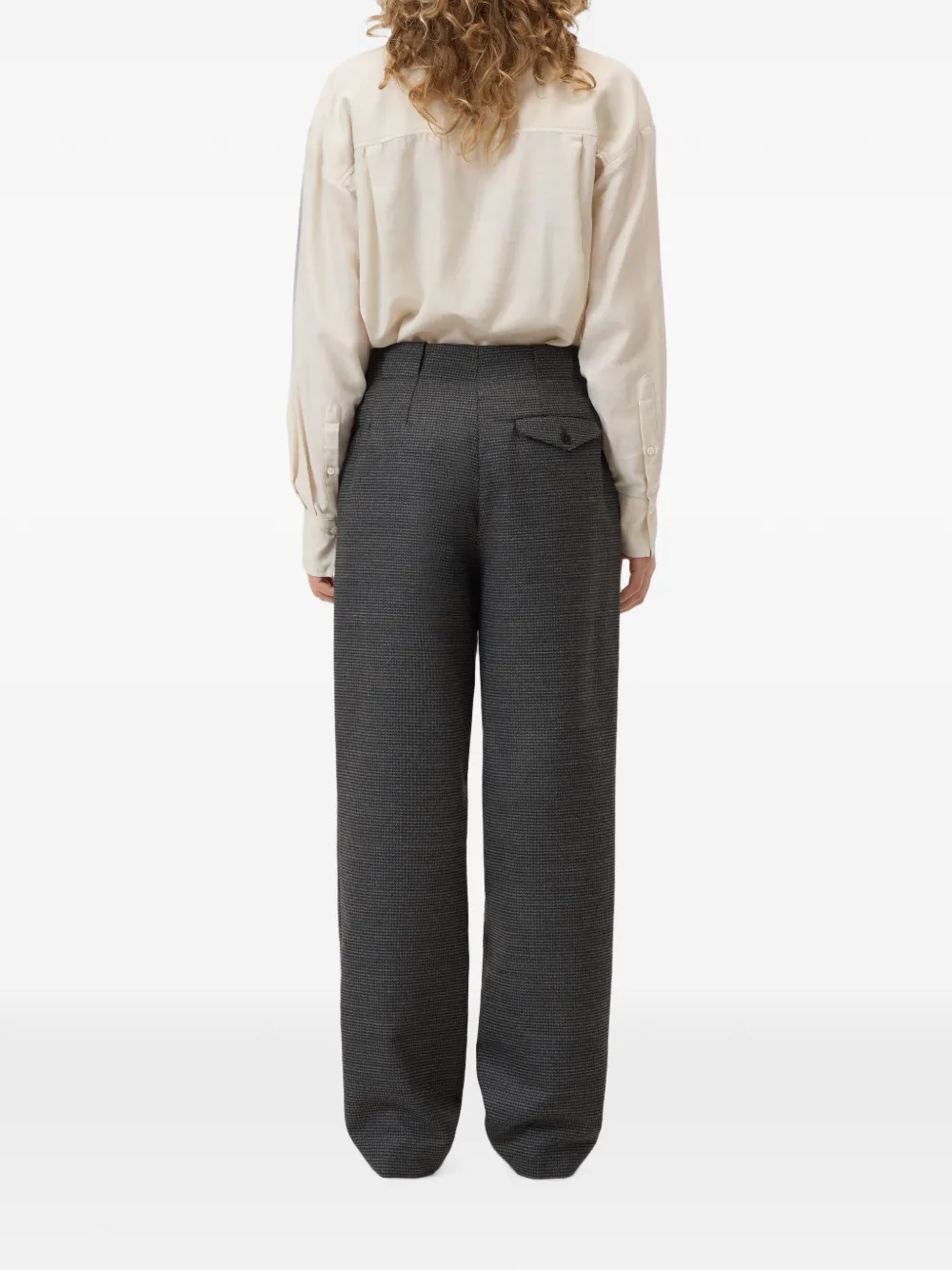 Closed Mawson houndstooth-pattern trousers Grijs