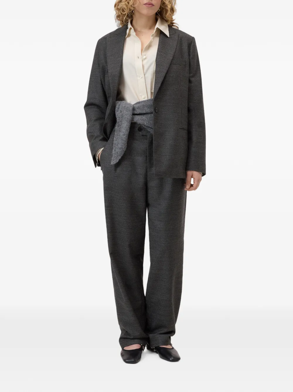 Closed Mawson houndstooth-pattern trousers Grijs