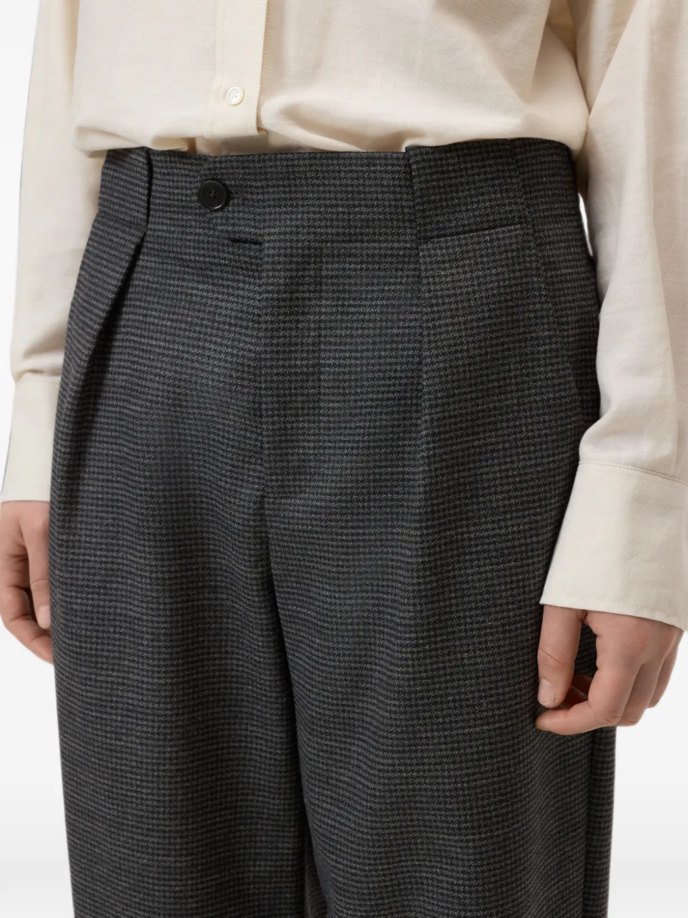 Closed Mawson houndstooth-pattern trousers Grijs