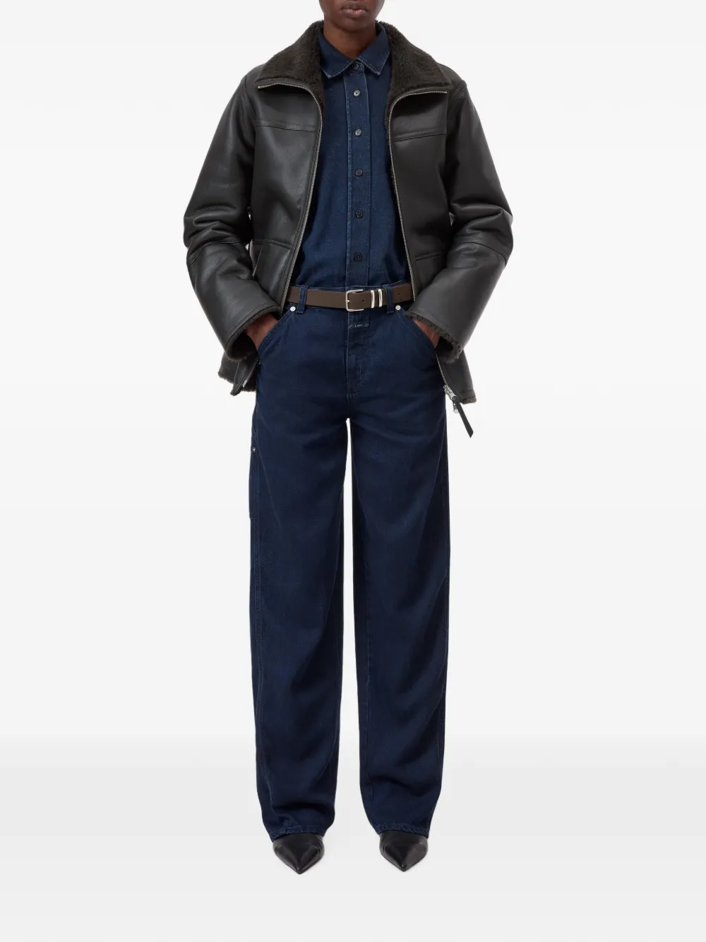 Closed Weston wide-leg jeans Blauw