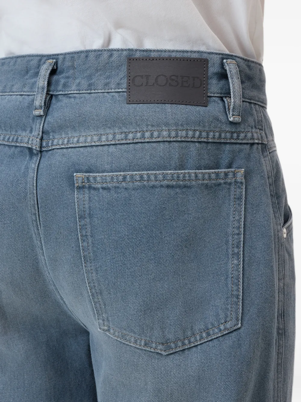 Closed Jeans met toelopende pijpen Blauw