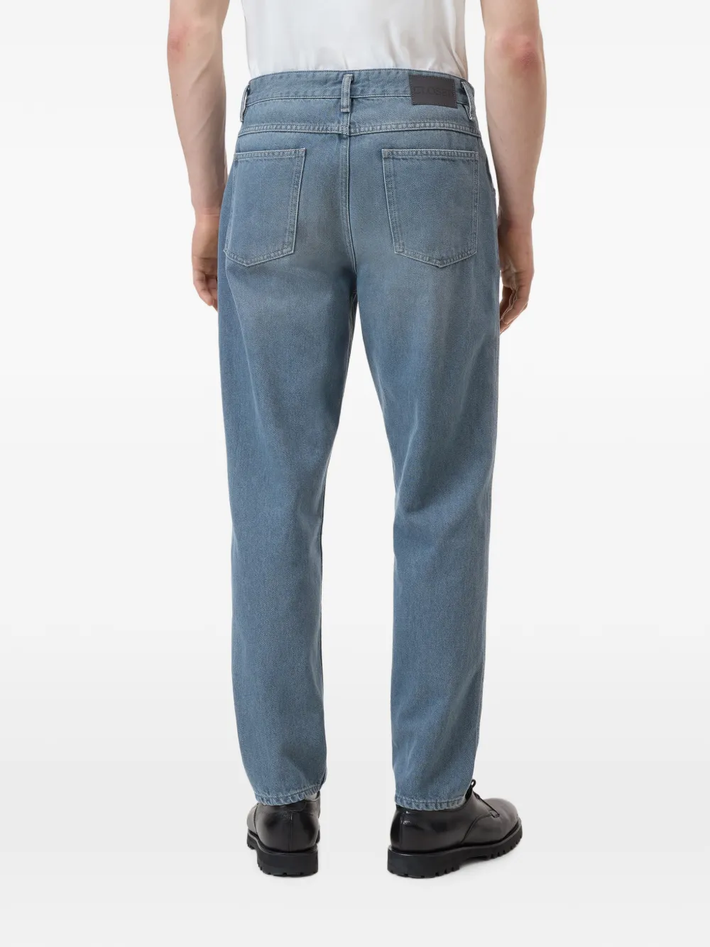 Closed Jeans met toelopende pijpen Blauw