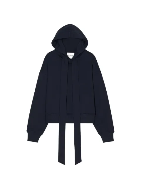Closed bow-tie hoodie