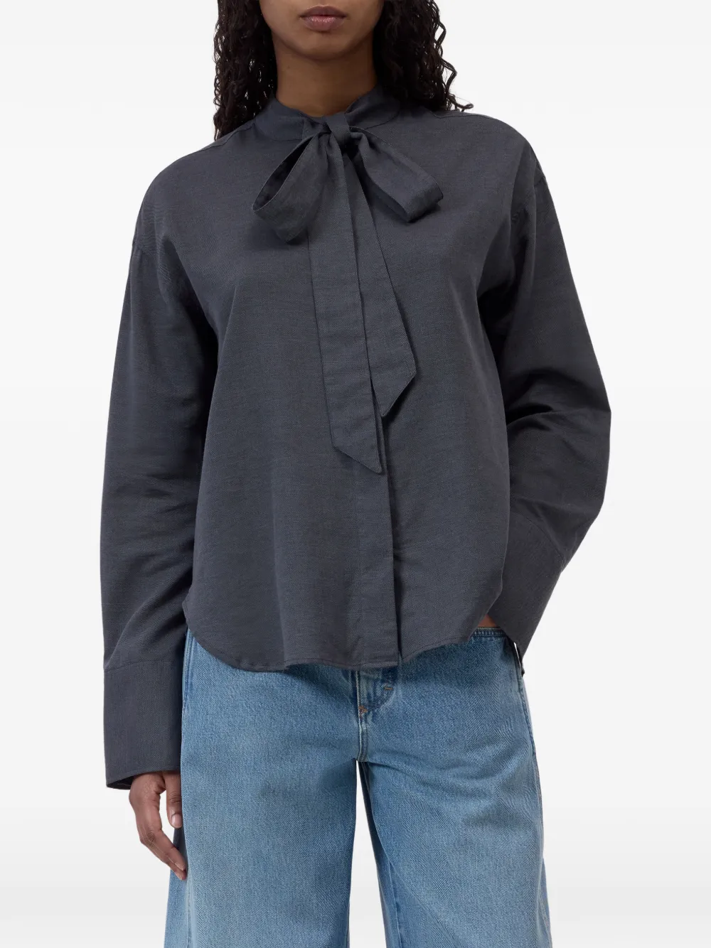 Closed Blouse met strik Grijs