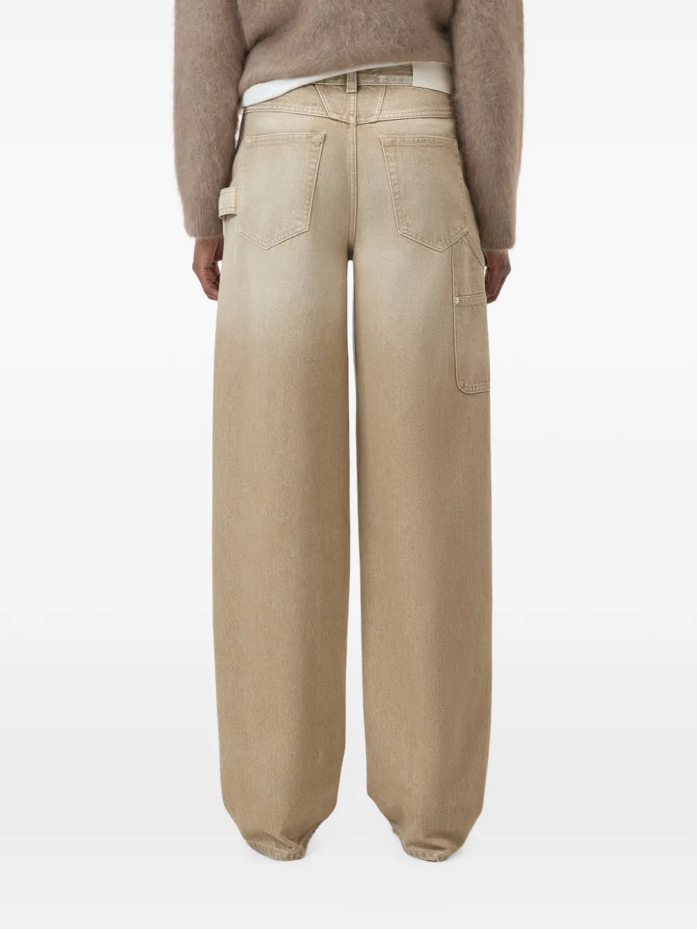 Closed Weston jeans met wijde pijpen Beige