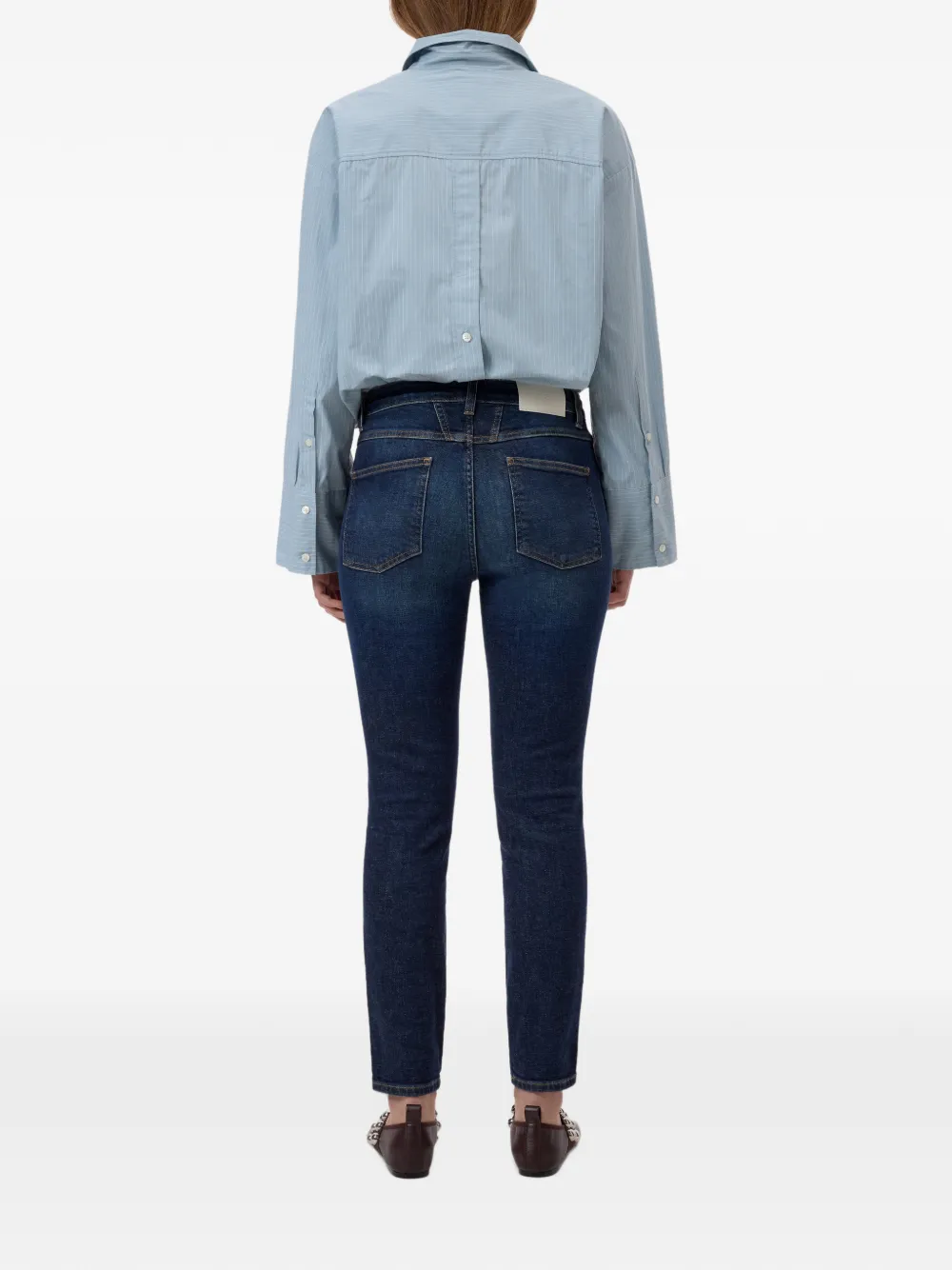 Closed Skinny Pusher x-pockets jeans Blauw
