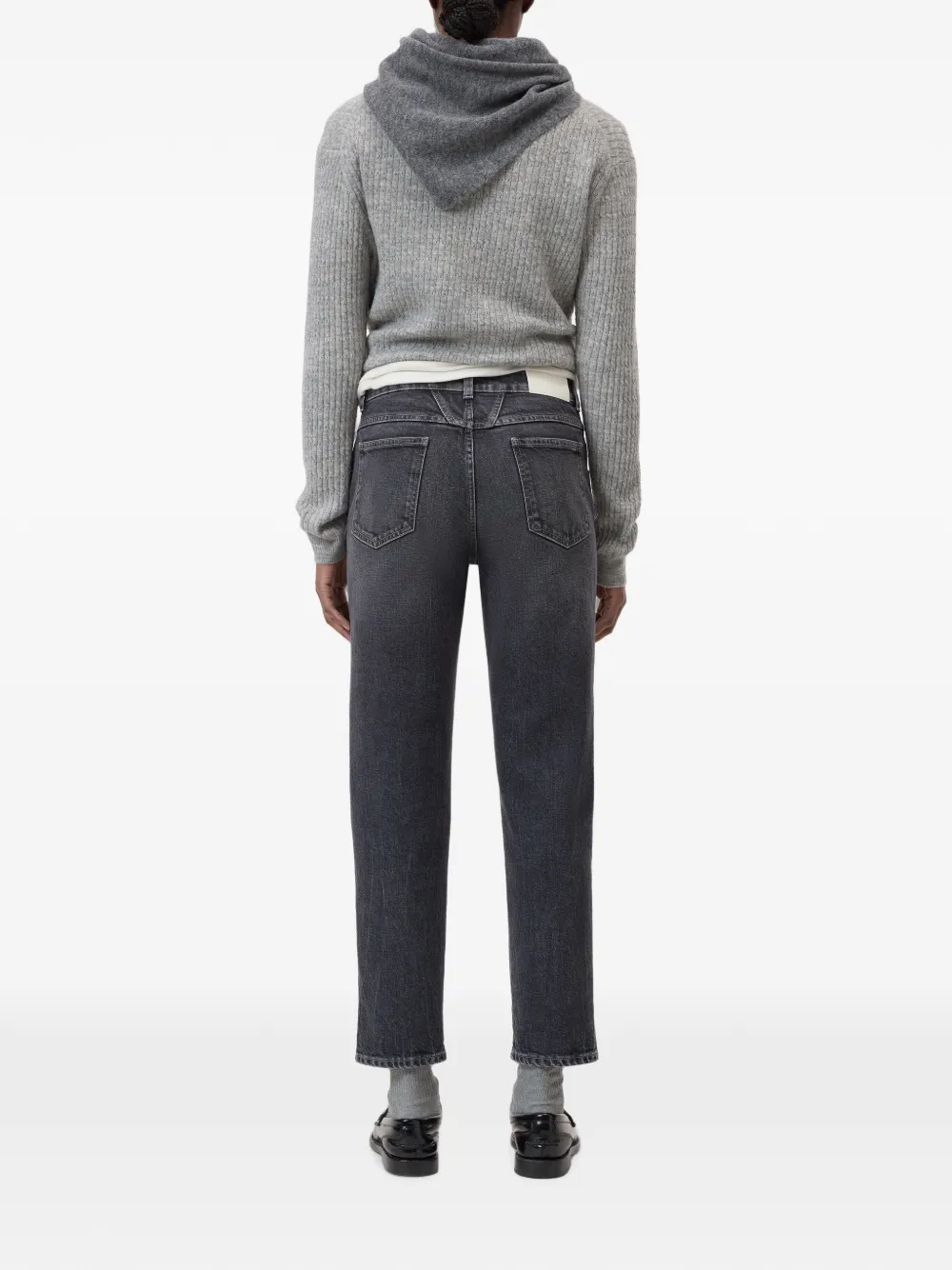 Closed Pedal Pusher jeans met toelopende pijpen Grijs