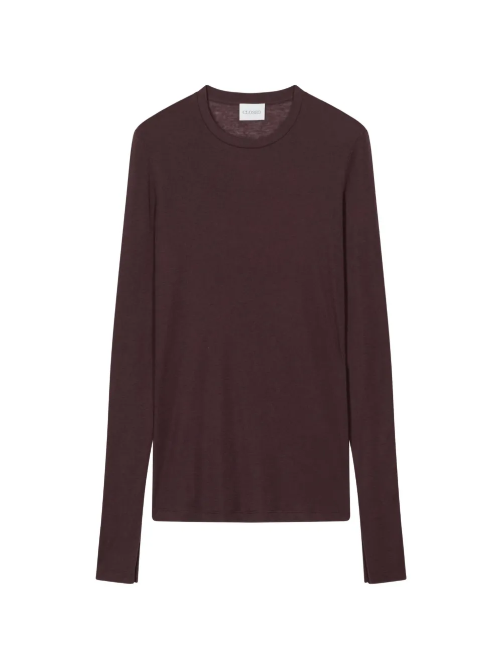 Closed long-sleeve T-shirt
