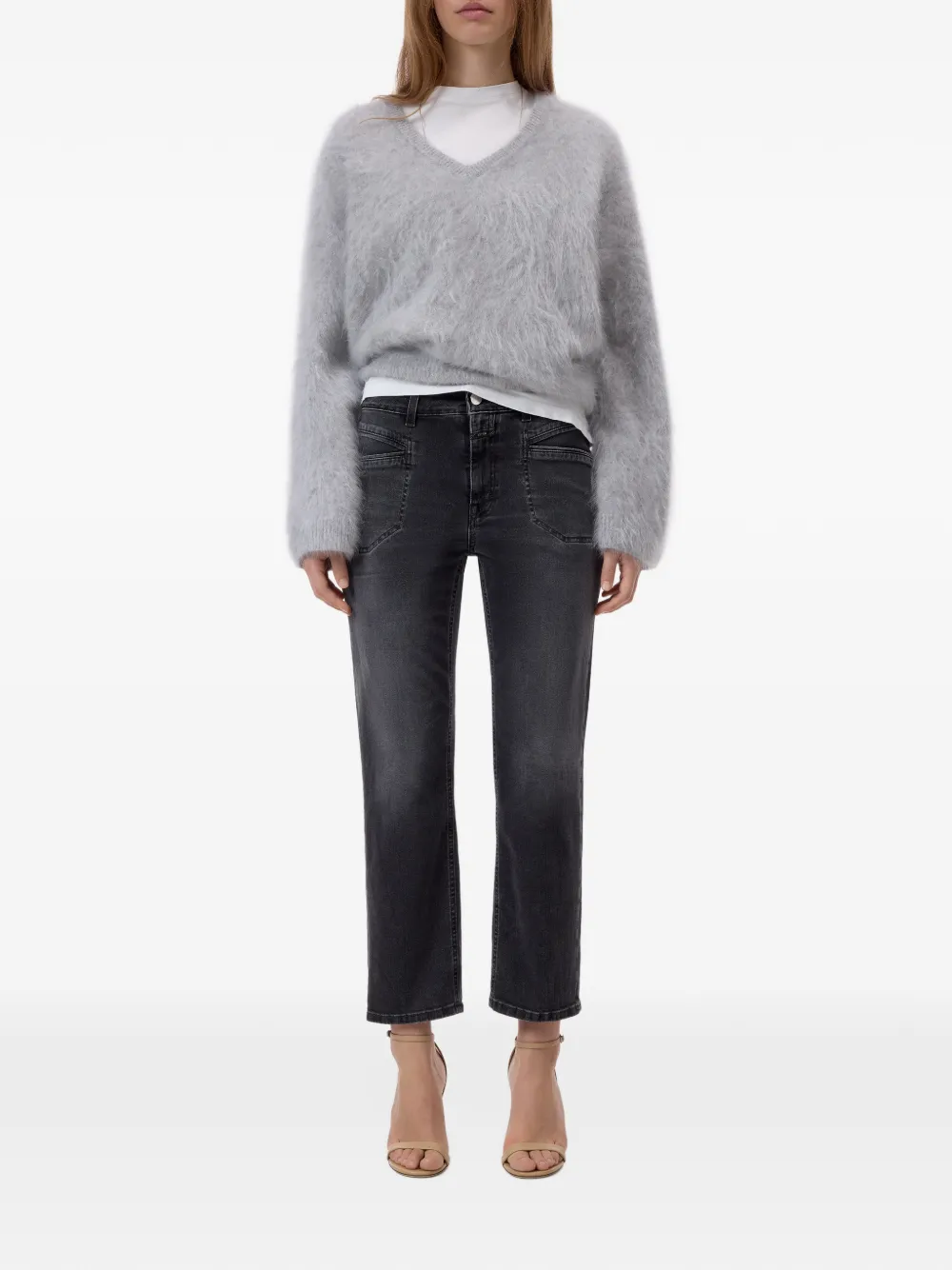 Closed Mira-X straight-leg jeans Grijs