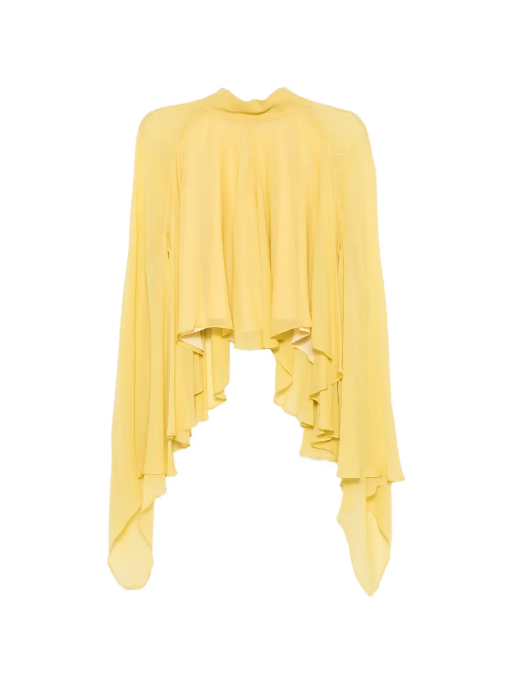 De La Vali Mia draped high-neck top - Giallo